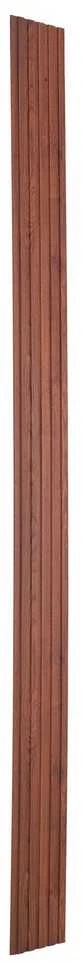 Medinės akustinės panelės 8 vnt, 2450x166x9 mm, moderniai sienai, juodo riešuto garso slopinimo panelės