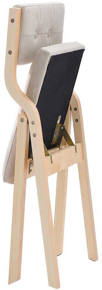 Medinės sulankstomos kėdės, minkštos, 4 vnt. komplektas, nešiojamos valgomojo kėdės virtuvei, biurui, renginiams, paminkštinta sulankstoma sėdynė
