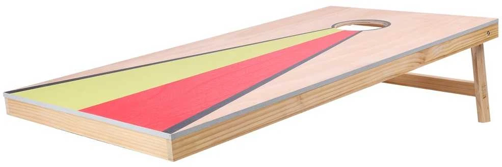 Medinis Cornhole Rinkinys, Nešiojamas Corn Hole Žaidimas, Lauko Kiemos Žaidimas, Šeimos Pramogos, Pupelių Maišelių Mėtymo Žaidimas