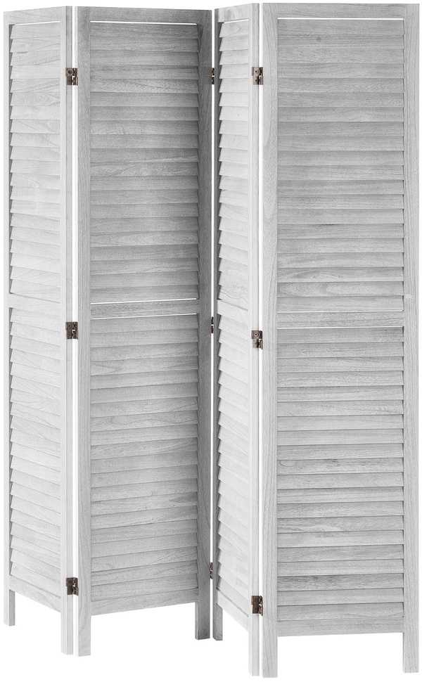 VEVOR Medinė kambario pertvara, 4 panelių