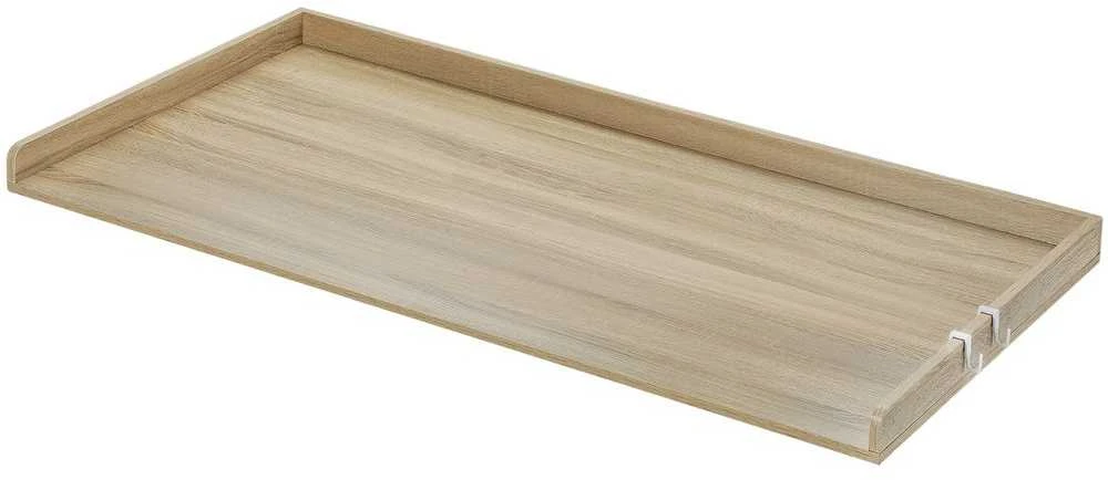 Medinis skalbimo mašinos ir džiovyklės stalviršis, skalbimo mašinos viršus, vandeniui atsparus paviršius, skalbyklos organizatorius, ąžuolo apdaila, 54x27 cm