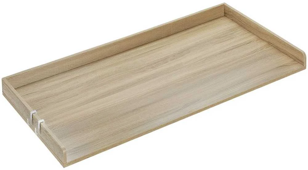 Medinis skalbimo mašinos ir džiovyklės stalviršis, skalbimo mašinos viršus, vandeniui atsparus paviršius, skalbyklos organizatorius, ąžuolo apdaila, 54x27 cm