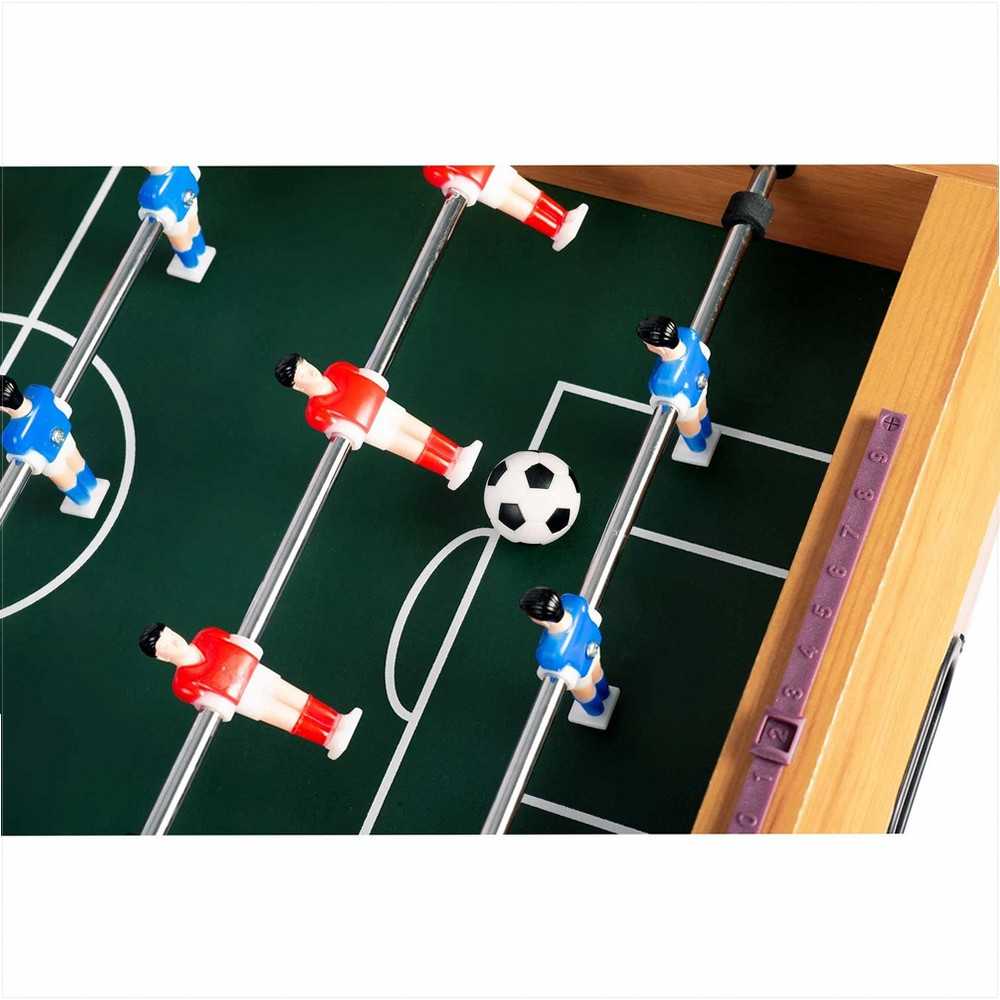 Medinis stalo futbolas, stalo žaidimas suaugusiems ir vaikams, nešiojamas futbolo stalas, mini stalo futbolas namams, 70x37cm stalo futbolas