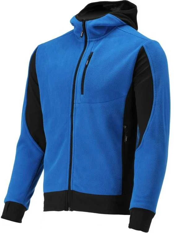 Yato Mėlynas darbo fliso džemperis su gobtuvu, 3XL dydžio, šilta darbo striukė, funkcionalūs darbo drabužiai, žieminis darbo džemperis