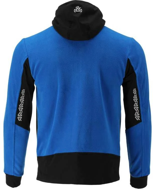Yato Mėlynas darbo fliso džemperis su gobtuvu, 3XL dydžio, šilta darbo striukė, funkcionalūs darbo drabužiai, žieminis darbo džemperis