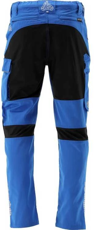 Mėlynos ir juodos darbo kelnės, su 11 kišenių, 4-way stretch audiniu, 3XL dydžio, darbo kelnės, Serwal darbo kelnės, vyriškos darbo kelnės