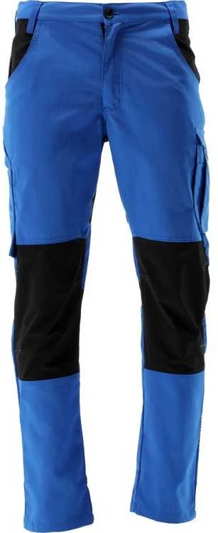 Mėlynos ir juodos darbo kelnės, su 11 kišenių, 4-way stretch audiniu, 3XL dydžio, darbo kelnės, Serwal darbo kelnės, vyriškos darbo kelnės