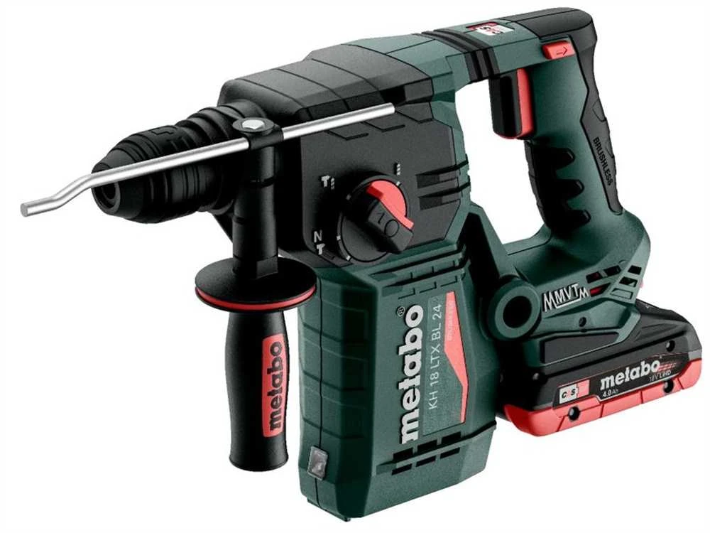 Metabo Akumuliatorinis SDS-Plus kombinuotas plaktukas, su bešepetiniu varikliu, skirtas gręžimui ir kalimui, smūginis grąžtas, sukamasis plaktukinis grąžtas
