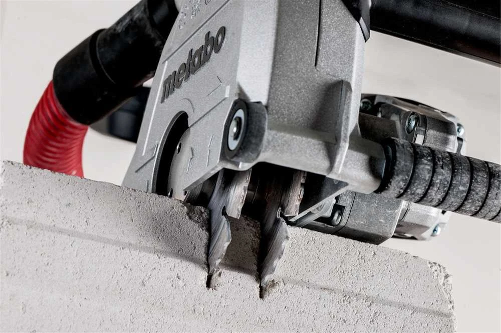 Mūro freza MFE 40 + 2 x Ø125 mm deimantiniai pjovimo diskai, Metabo