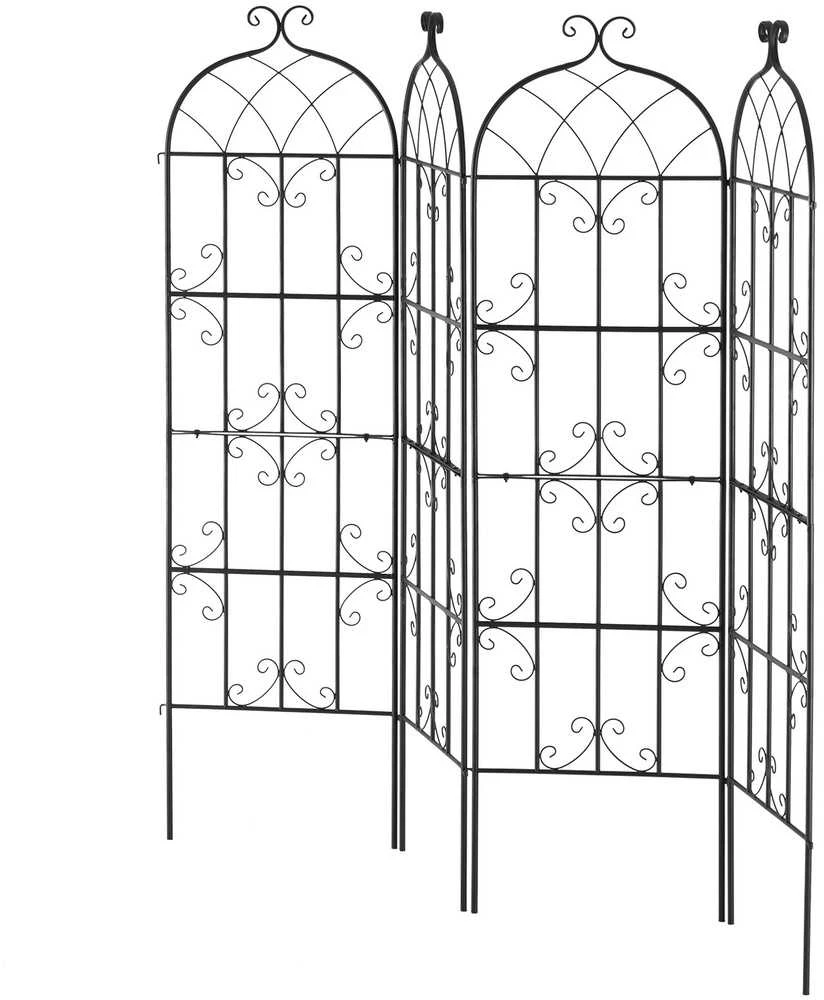 VEVOR 4 dalių metalinis sodo groteles 180x51 cm