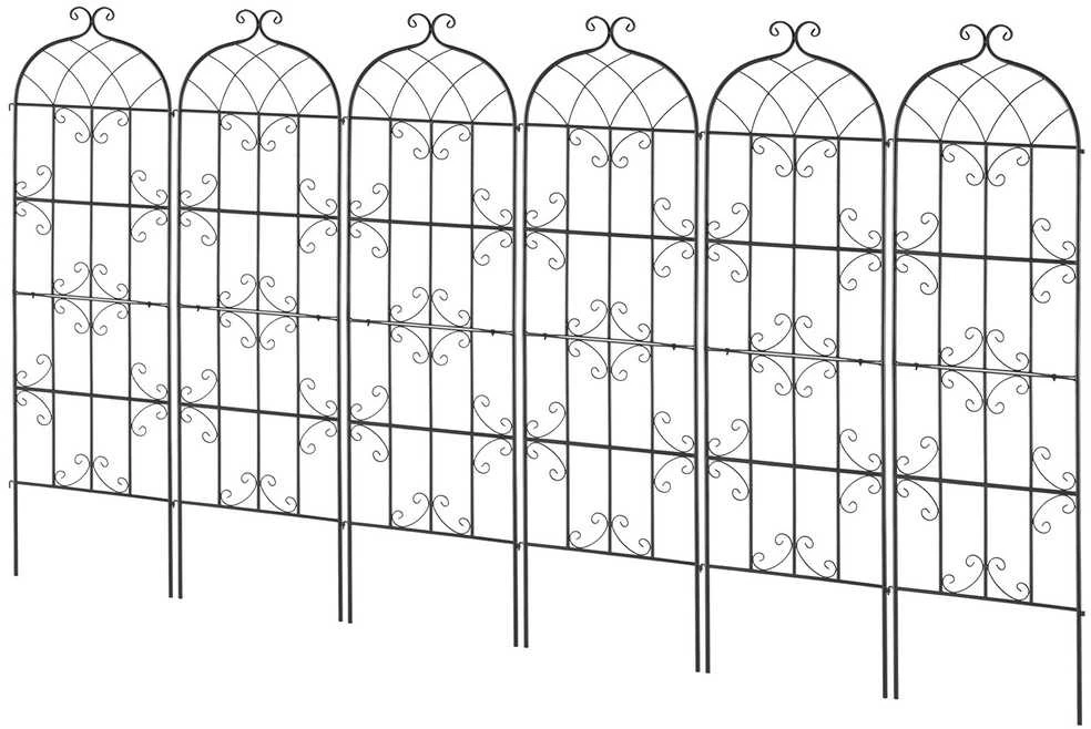 VEVOR Metalinis sodo grotelės vijokliniams augalams 180x51 cm