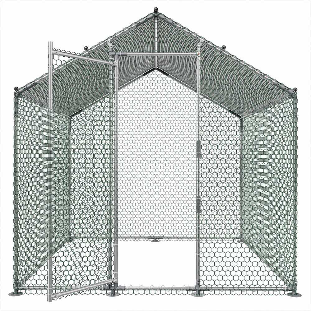 VEVOR Metalinis paukštidės aptvaras 2x2x2 m