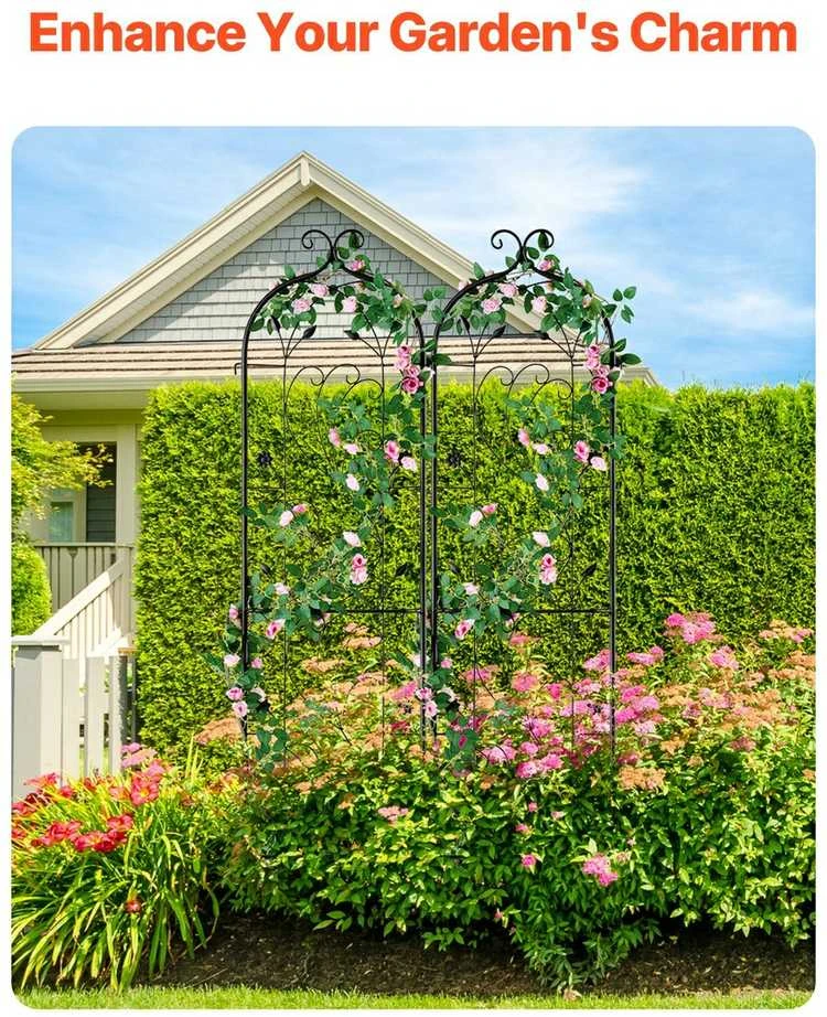 VEVOR Metalinės daržo grotelės augalams palaikyti 60x15 cm
