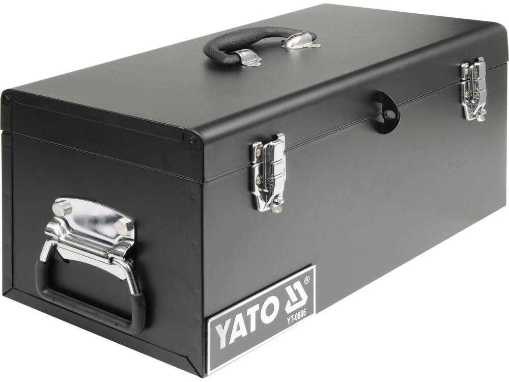 Metalinis įrankių dėklas 510x220x240 mm, su nuimama lentyna, plieno įrankių dėklas, metalinis įrankių dėklas