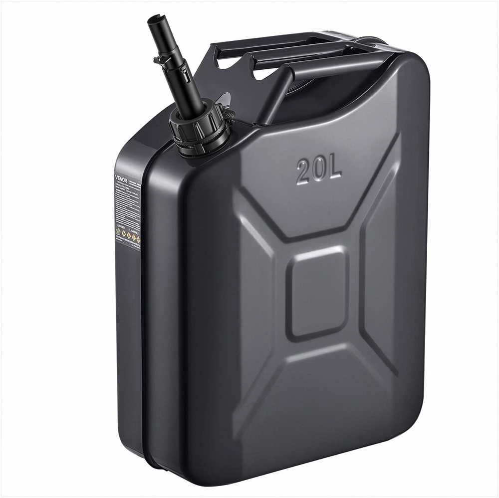VEVOR Metalinis kuro kanistras 20 L su snapeliu
