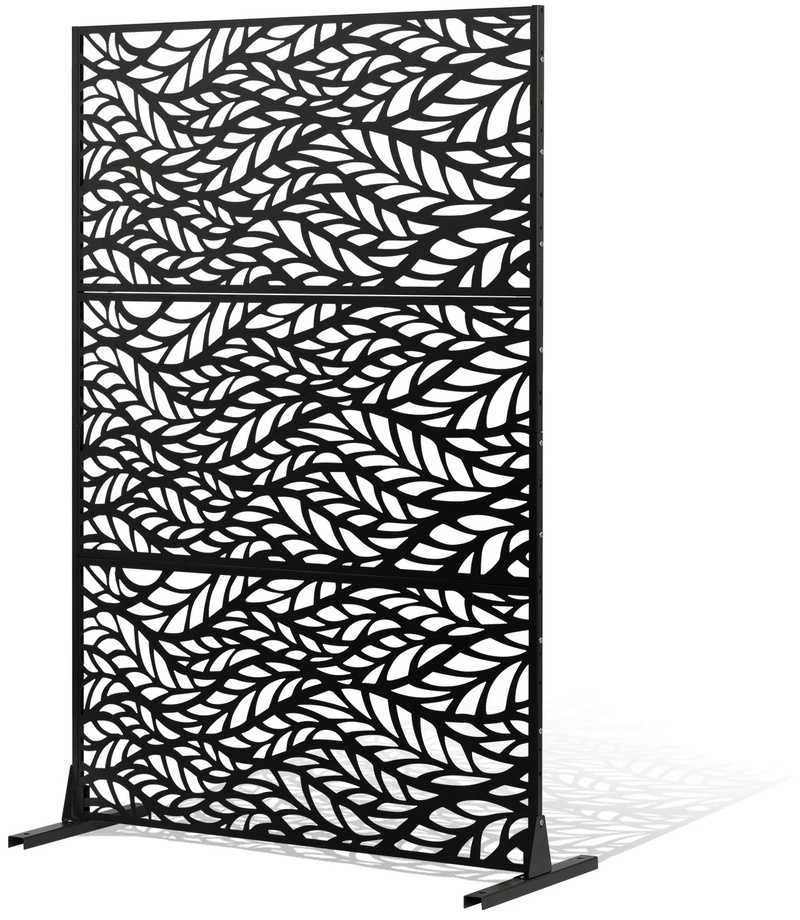 VEVOR Metalo privatumui skirtas ekranas 120 x 183 cm juodas