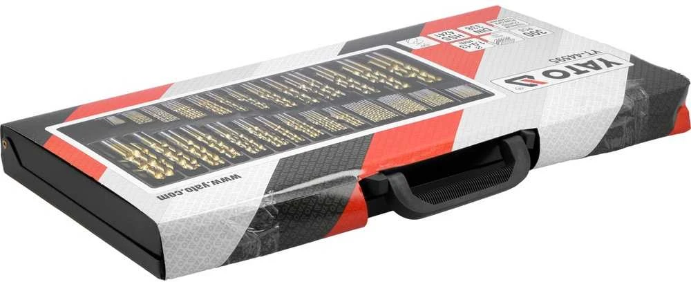 Metalinių grąžtų rinkinys 1-13 mm, su titano nitrido danga, 300 vienetų, HSS grąžtų rinkinys, plieniniai grąžtai