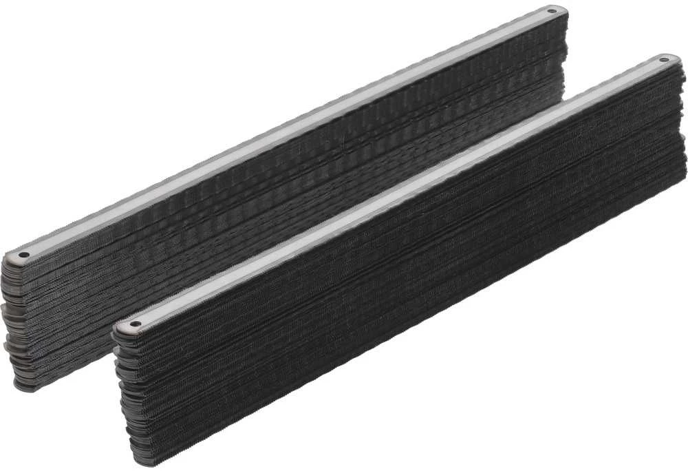 Metalinių pjūklų geležtės, 300 mm ilgio, dvipusės, skirtos plienui, PVC, spalvotiesiems metalams, 144 vnt.