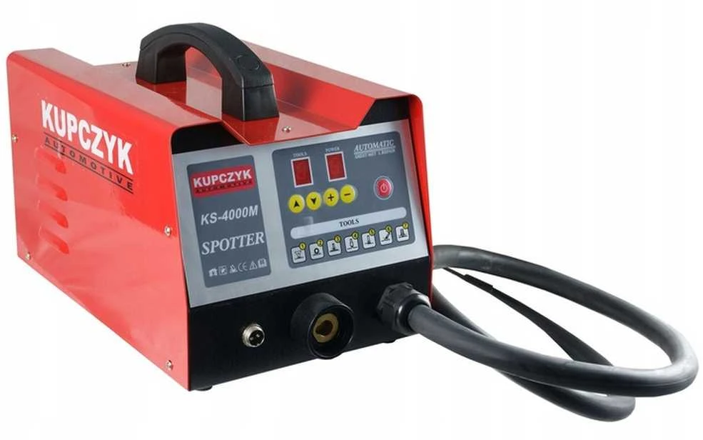 Metalo lakštų suvirinimo aparatas, automobilių kėbulų remontui, įlenkimų šalinimui, lakštinio metalo suvirinimui, 230V, su priedais