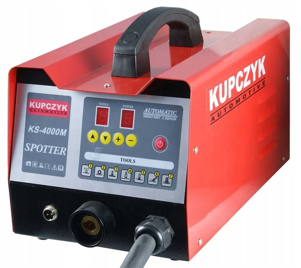 Metalo lakštų suvirinimo aparatas, automobilių kėbulų remontui, įlenkimų šalinimui, lakštinio metalo suvirinimui, 230V, su priedais
