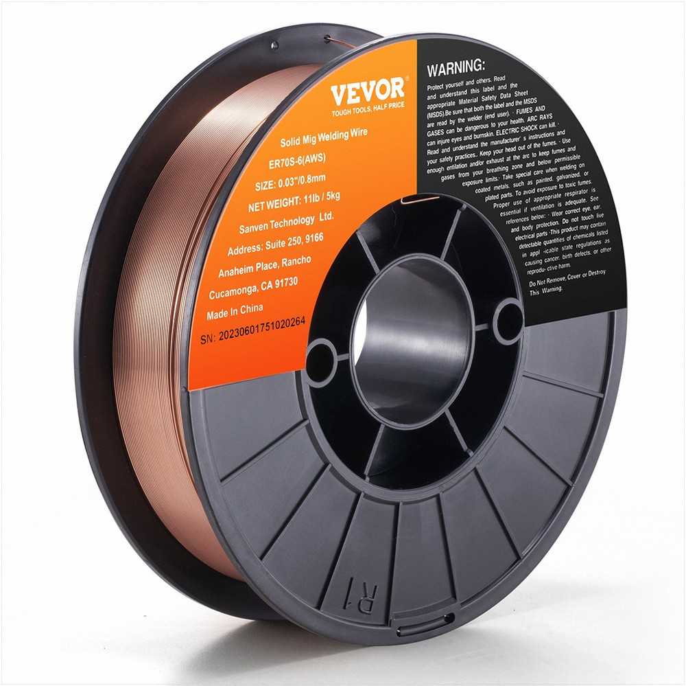 VEVOR Tvirta MIG suvirinimo viela, ER70S-6 0,8 mm, 5kg