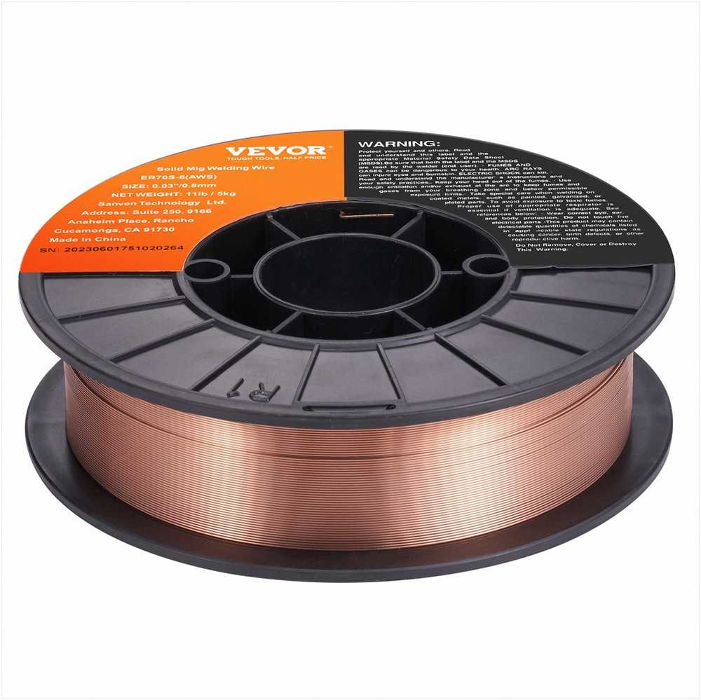 VEVOR Tvirta MIG suvirinimo viela, ER70S-6 0,8 mm, 5kg