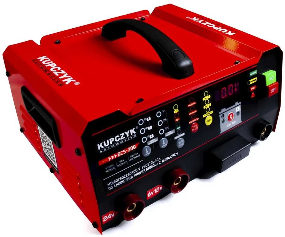 Mikroprocesorinis akumuliatorių įkroviklis, švino-rūgštiniams akumuliatoriams, 6V/12V/24V, su saugos apsaugomis, akumuliatoriaus priežiūros režimu