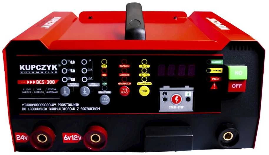 Mikroprocesorinis akumuliatorių įkroviklis, švino-rūgštiniams akumuliatoriams, 6V/12V/24V, su saugos apsaugomis, akumuliatoriaus priežiūros režimu