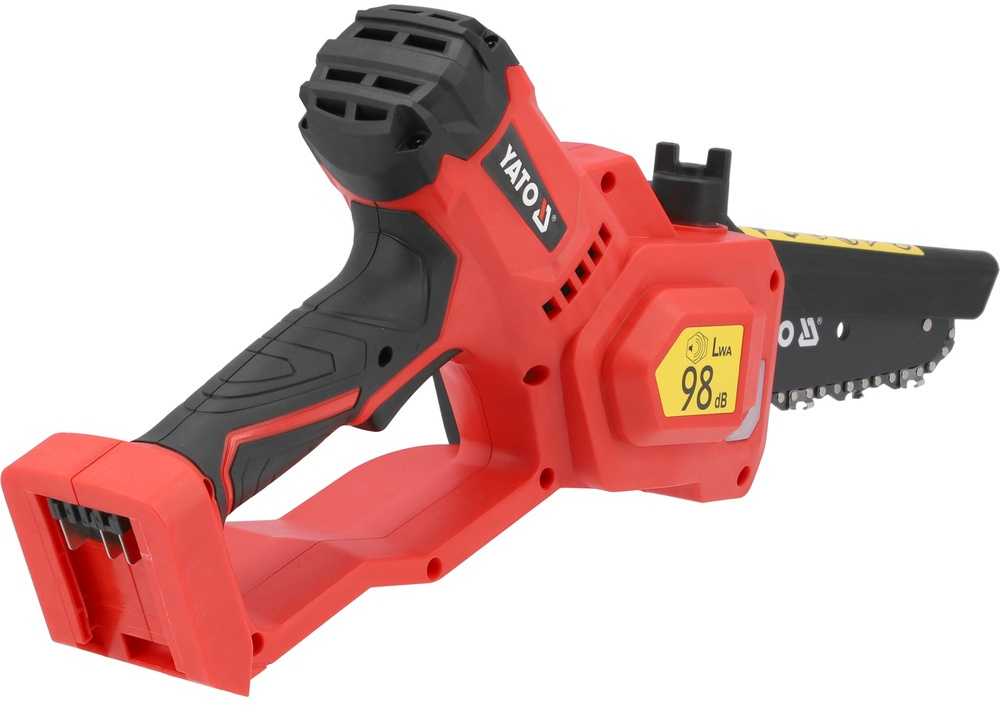 Mini akumuliatorinis grandininis pjūklas šakoms, bešepetėlis, 176mm, elektrinis pjūklas
