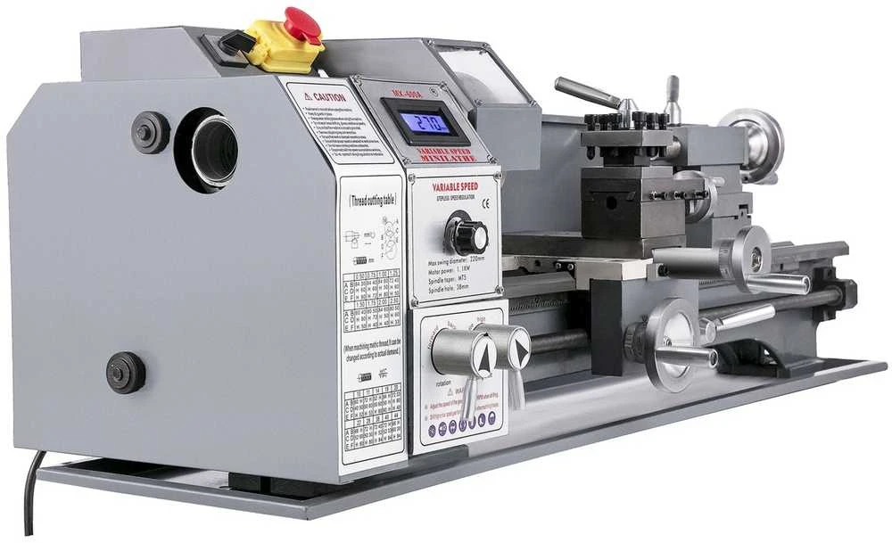 VEVOR Mini metalo tekinimo staklės su kintamu greičiu