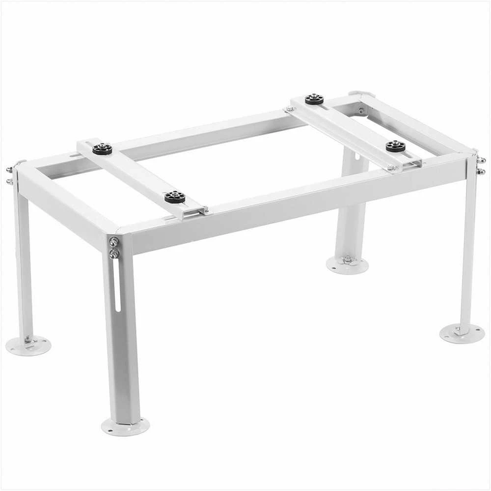 Mini Split antžeminis stovas kondicionieriams ir šilumos siurbliams, reguliuojamas antivibracinis sunkiasvoris lauko bloko laikiklis, 200 kg galia, 850x430x400 mm