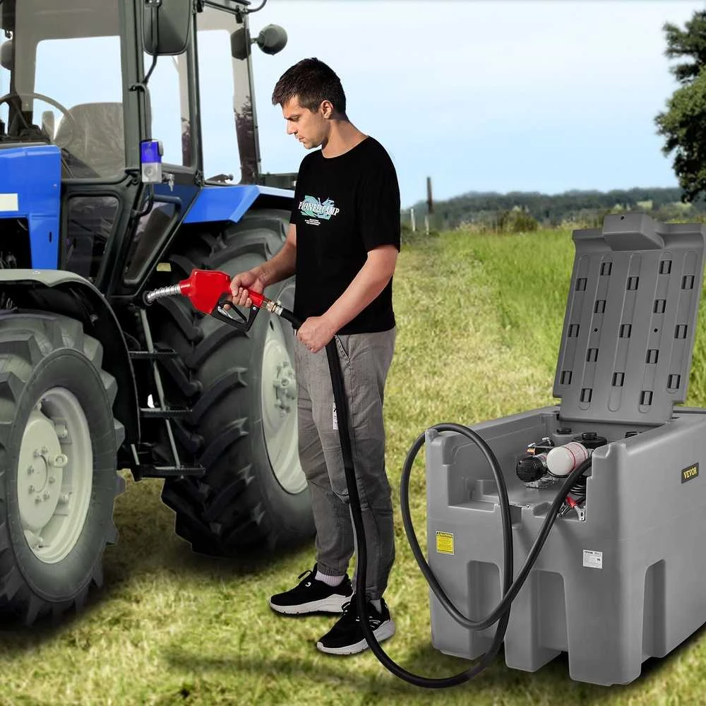 Mobilus dyzelio bakas 440L, 12V siurblys, dyzelino transportavimo talpa, dyzelio talpykla