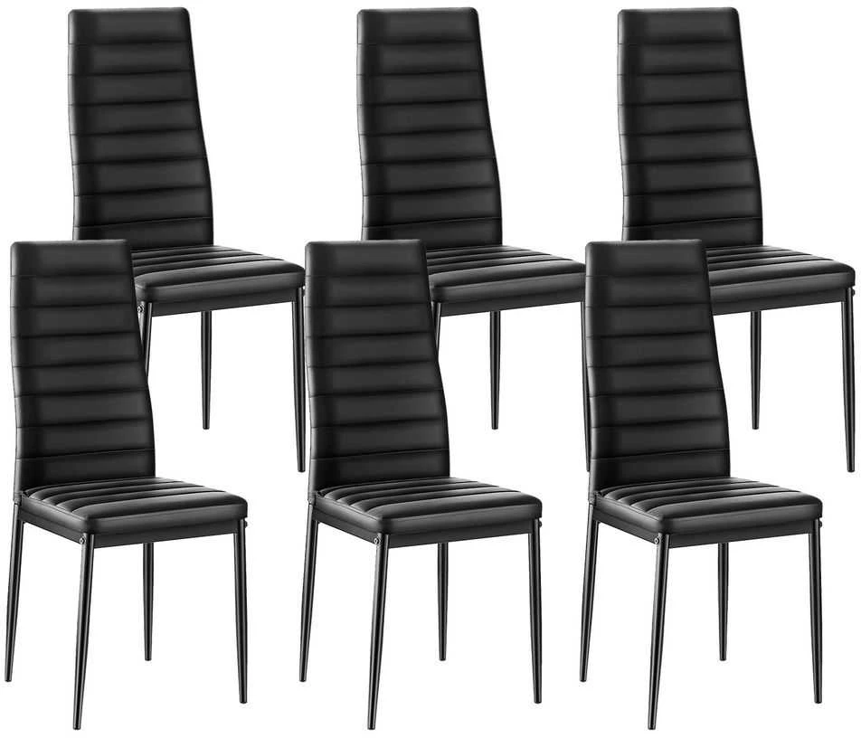 VEVOR modernūs valgomojo akcento kėdės komplektas 6 vnt.