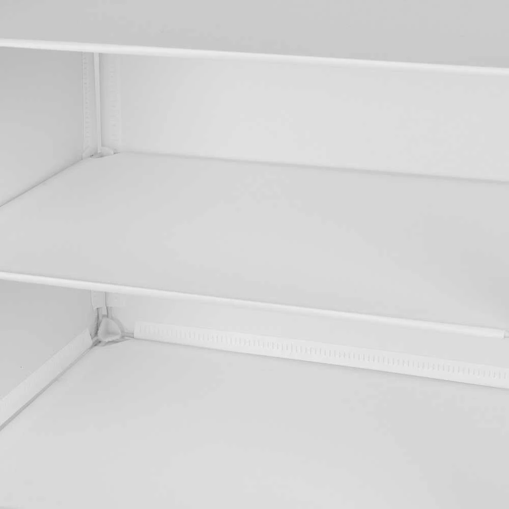 Modulinė batų spinta, balta, vandeniui atsparūs plastikiniai stalčiai, 3 skyrių batų lentyna, batų organizatorius, spintelė avalynei