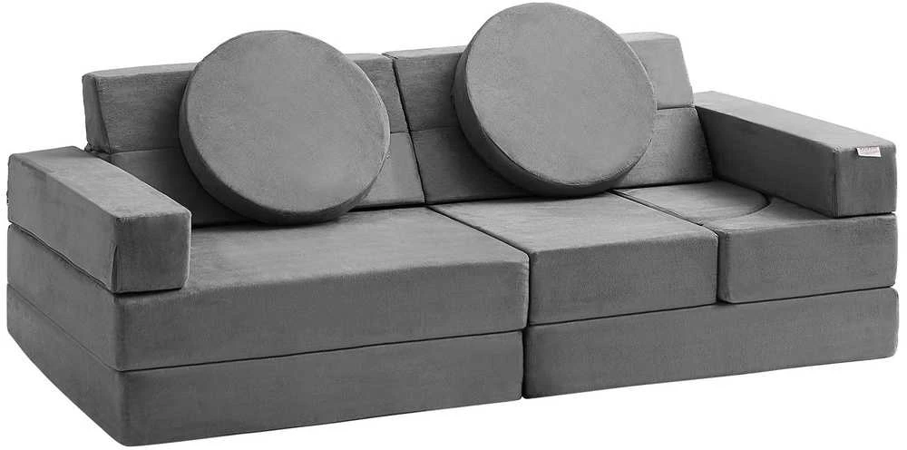 Modulinė vaikiška žaidimų sofa, 15 dalių, 30+ kombinacijų, porolono sofa