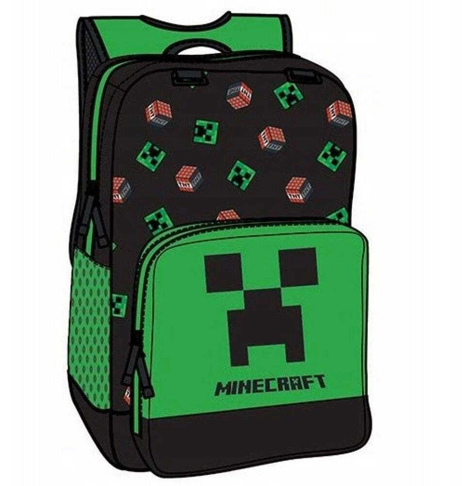 Mokyklinė kuprinė Minecraft, žalia