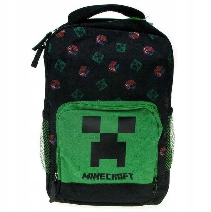 Mokyklinė kuprinė Minecraft, žalia