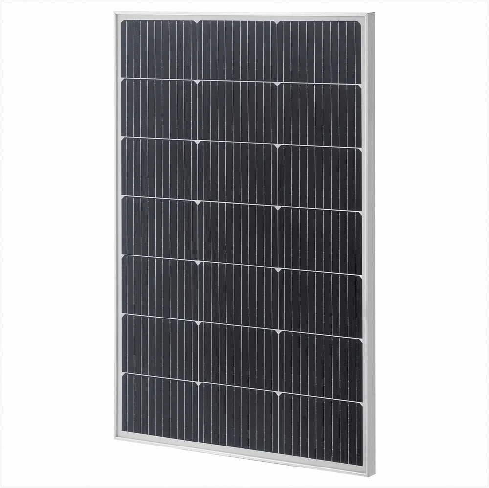 Monokristaliniai saulės kolektoriai, 100W didelio efektyvumo autonominėms sistemoms, IP65 vandeniui atspari saulės baterija, aliuminio rėmo fotovoltinis modulis, saulės energijos komplektas