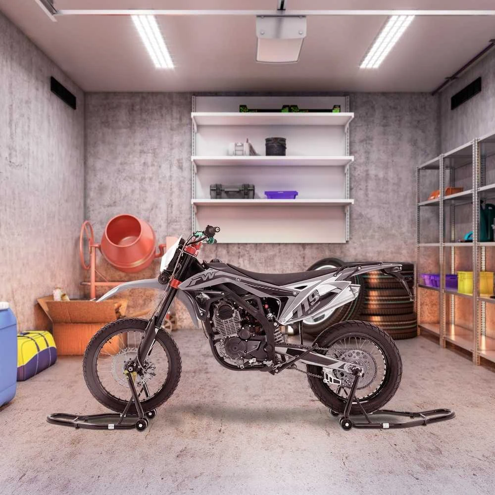 VEVOR Motociklo stovų rinkinys priekinei ir galinei dalims