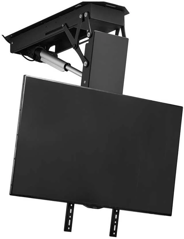 Motorizuotas lubinis TV laikiklis 32-70" ekranams, elektrinis nuleidžiamas, reguliuojamas, biurui, restoranui, sporto salei, lubinis televizoriaus laikiklis, TV pakabinimo mechanizmas