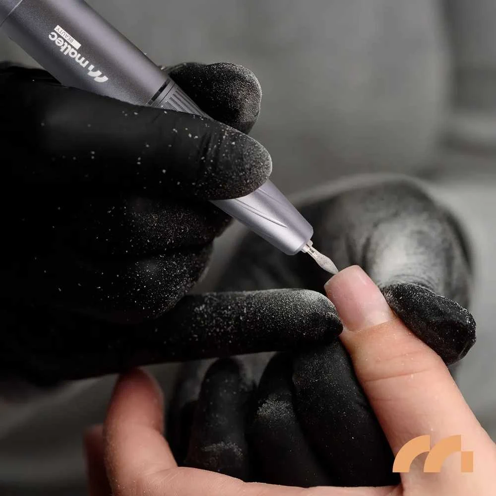 Nagų freza, Manikiūro Pedikiūro rinkinys, 24W Profesionalus elektrinis nagų dildė, su 6 antgaliais, namų ir salono naudojimui, reguliuojamas greitis, LED ekranas