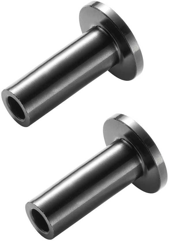 Nerūdijančio plieno apsauginės įvorės 3.2mm trosui, juodos, DIY turėklai, 1/8 colio trosų apsaugos, T316 plienas, trosų turėklų apsaugos.