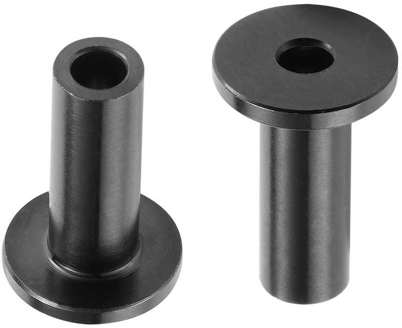 Nerūdijančio plieno apsauginės įvorės 3.2mm trosui, juodos, DIY turėklai, 1/8 colio trosų apsaugos, T316 plienas, trosų turėklų apsaugos.