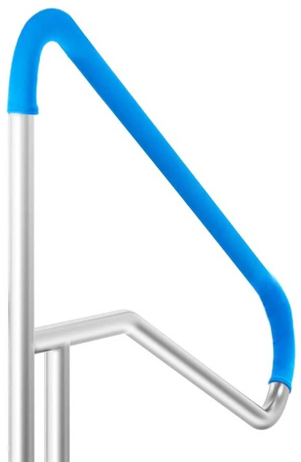 Nerūdijančio plieno baseino turėklai SPA ir plaukimo baseinams, 1395 x 810 mm, neslystantys, atsparūs korozijai, lauko baseino apsauginiai turėklai, kopėtėlių turėklai
