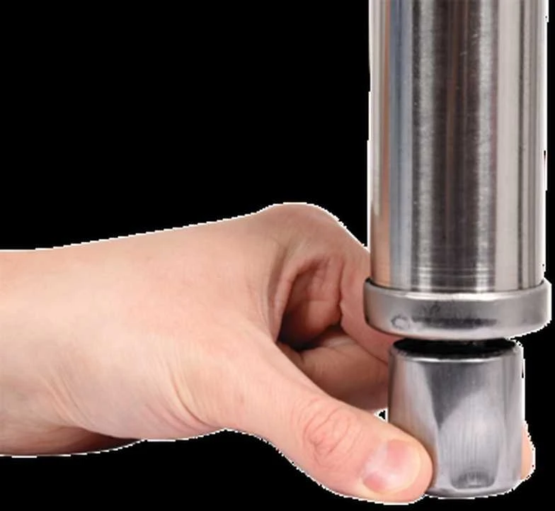 Toya Sa Poland Nerūdijančio plieno centrinis stalas, su lentyna, 1200x700x850 mm, sulankstomas stalas