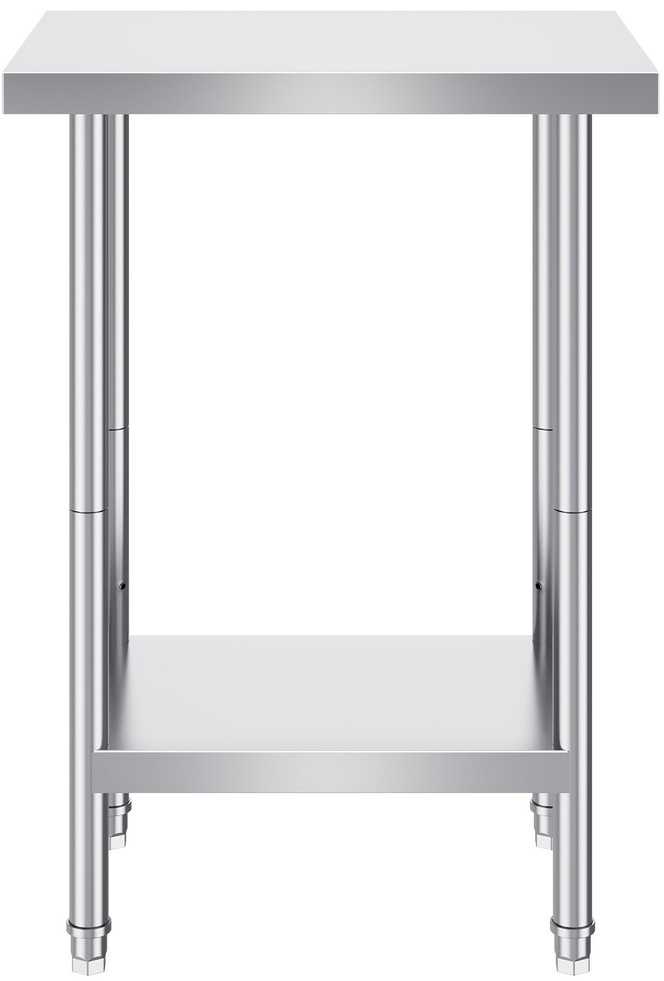 Nerūdijančio plieno darbo stalas 610x457x864 mm maisto ruošimui, komercinis, metalinis, virtuvės, gamybos