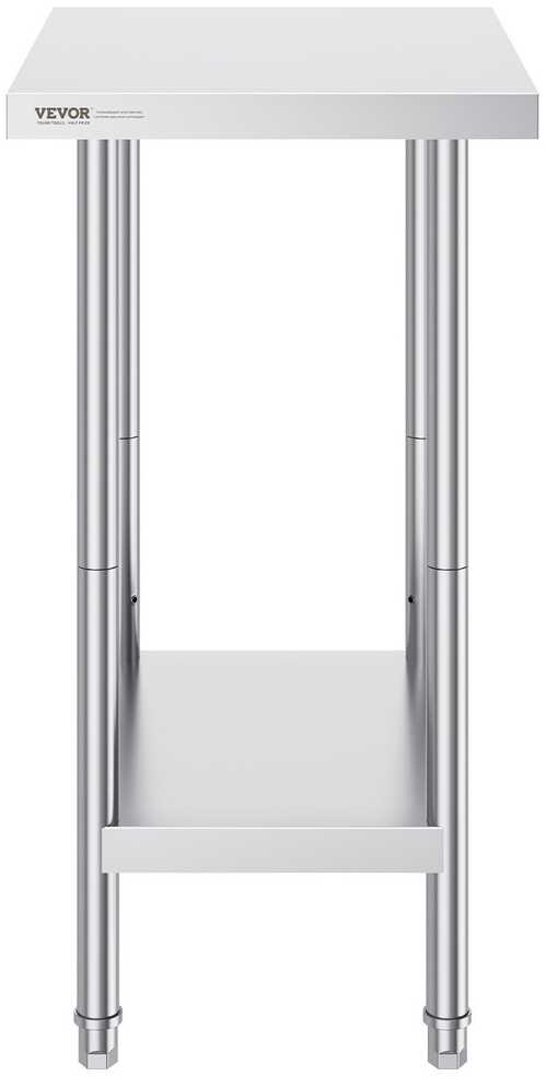 Nerūdijančio plieno darbo stalas 610x457x864 mm maisto ruošimui, komercinis, metalinis, virtuvės, gamybos