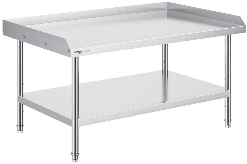 Nerūdijančio plieno darbo stalas 76.2 x 121.9 cm, komercinis maisto ruošimo stalas, restorano virtuvės stalas, nerūdijančio plieno maisto gamybos stalas