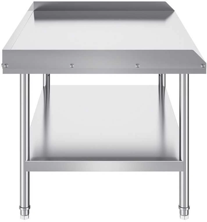 Nerūdijančio plieno darbo stalas 76.2 x 121.9 cm, komercinis maisto ruošimo stalas, restorano virtuvės stalas, nerūdijančio plieno maisto gamybos stalas