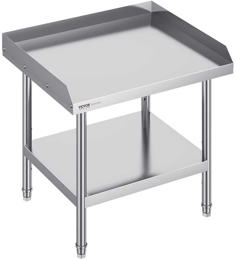 VEVOR Nerūdijančio plieno darbinis stalas restoranui 61x71 cm
